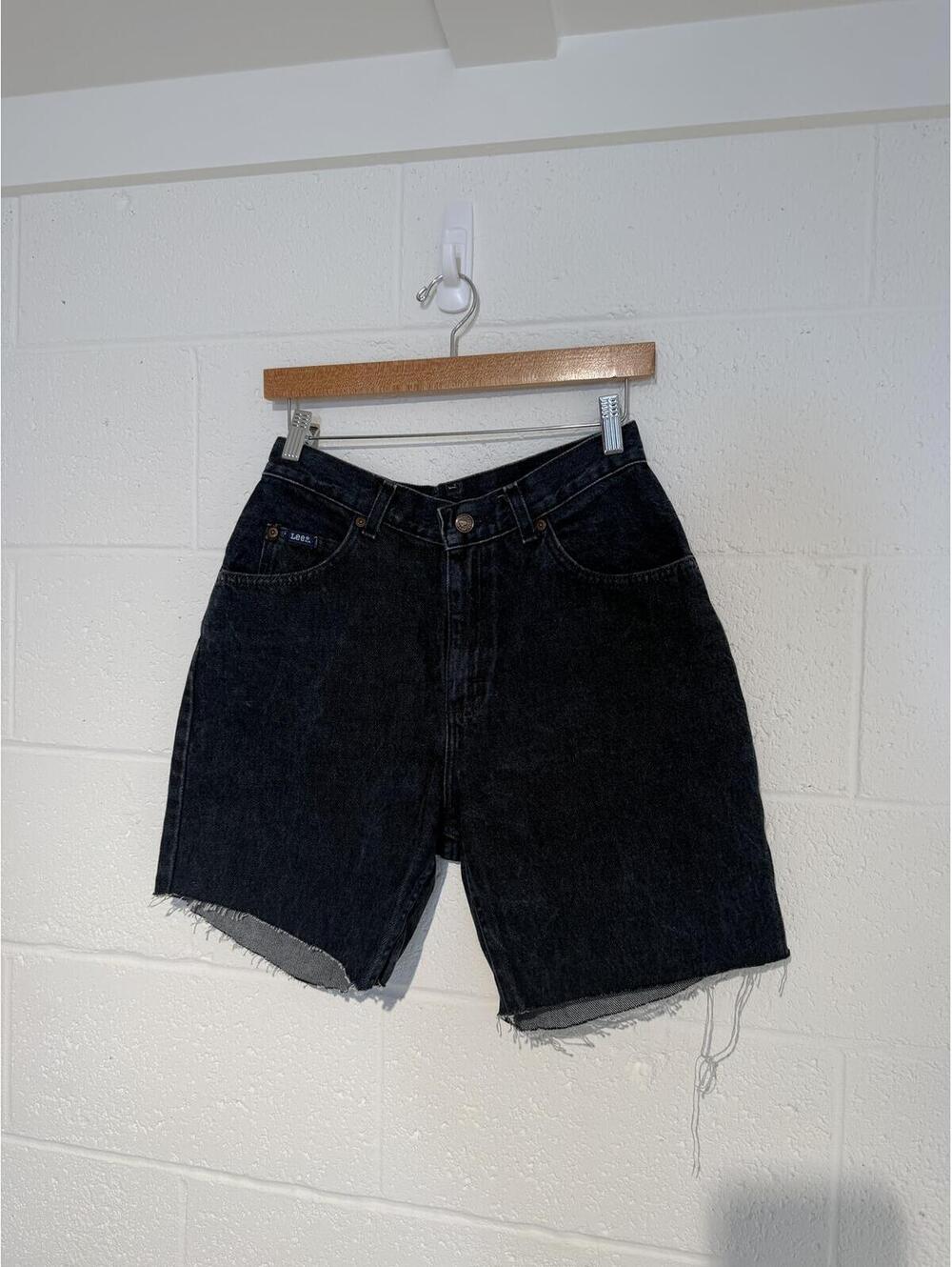 Vintage Lee Dark Wash Cut Off Denim Shorts